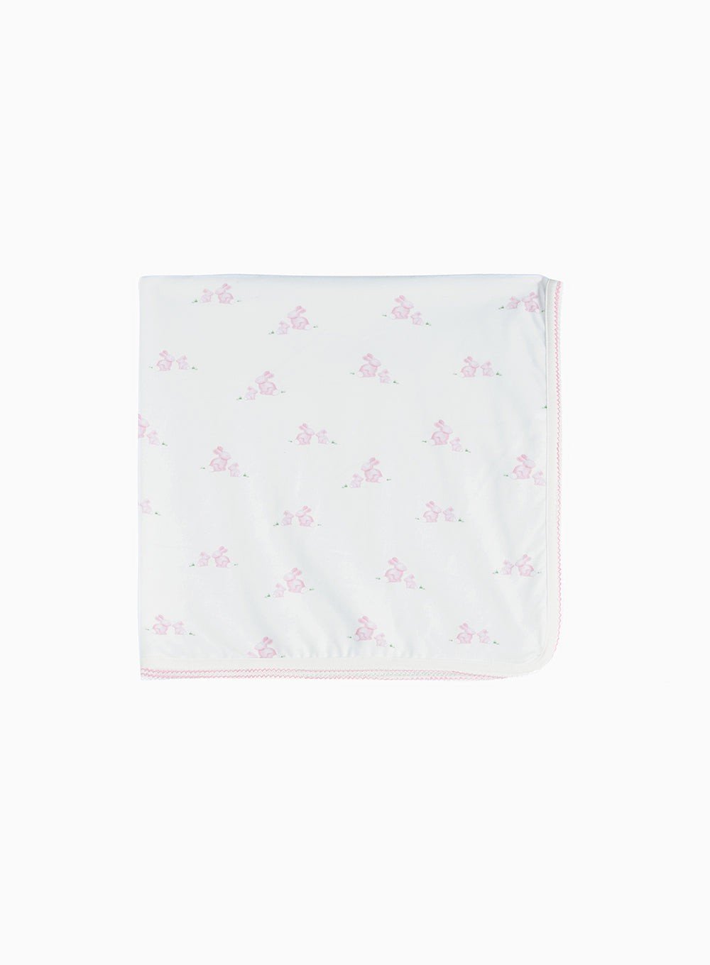 Baby Jersey Bunny Blanket in Pale Pink