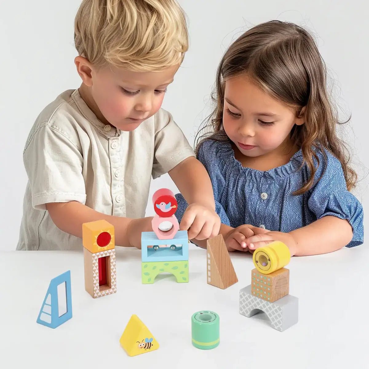 Sensory Block Set | Wooden Educational Toys for Kids - Sight, Sound and Touch Learning SOKA®