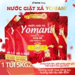 [Độc quyền KOL Nông trại làm đẹp] YOMANI Nước Giặt Xả 5 Trong 1 Hương Hoa Hồng 5.2kg/túi Làm Sạch Sâu Lưu Hương 80 Giờ An Toàn Cho Da Tiết Kiệm Cho Gia Đình