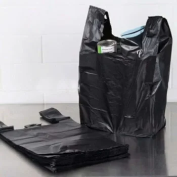 Túi rác có quai màu đen, chịu tải tối đa 20kg, gói 5kg nội dung 300 cái, dùng được cả năm
